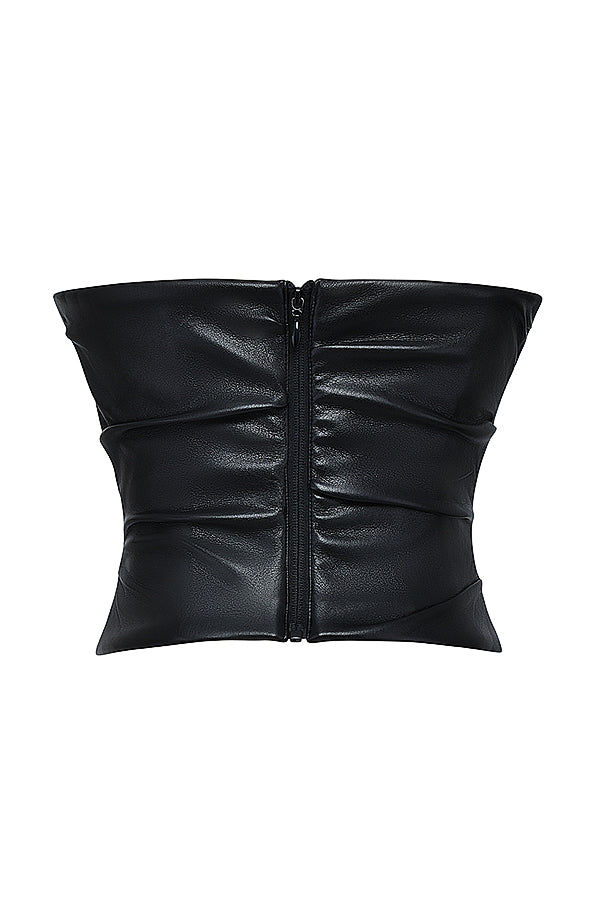 Helisara - Luxury Vegan Leather Corset Top