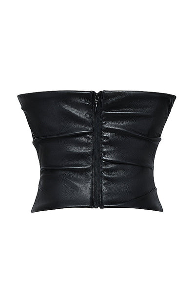 Helisara - Luxury Vegan Leather Corset Top