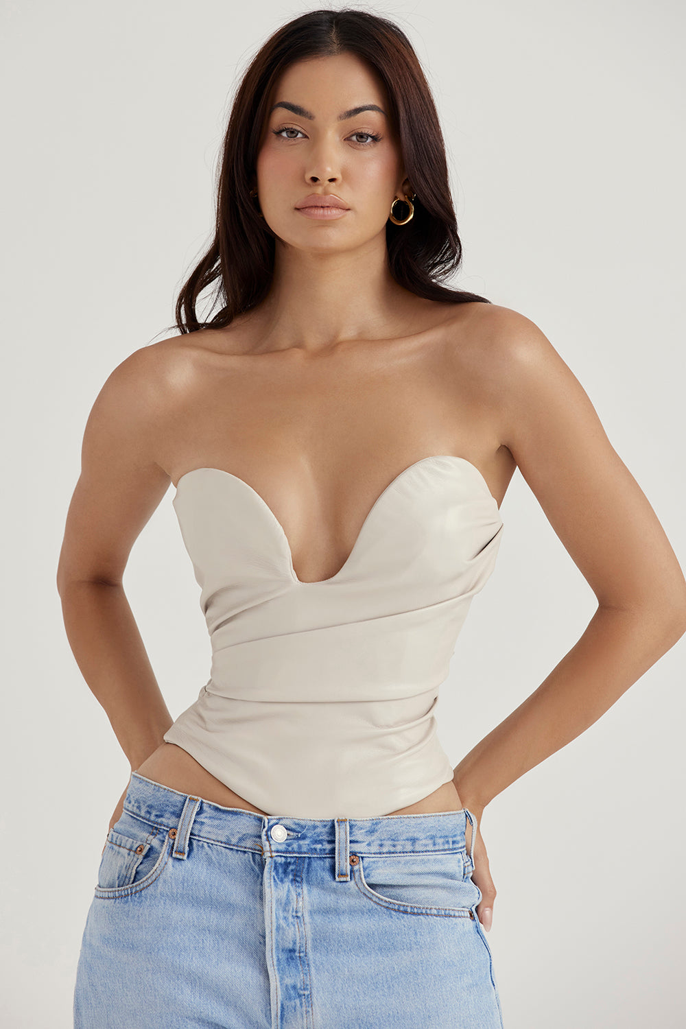 Helisara - Luxury Vegan Leather Corset Top