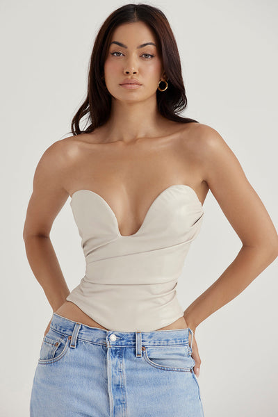 Helisara - Luxury Vegan Leather Corset Top