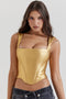 Helviora - Luxurious Gold Corset Top