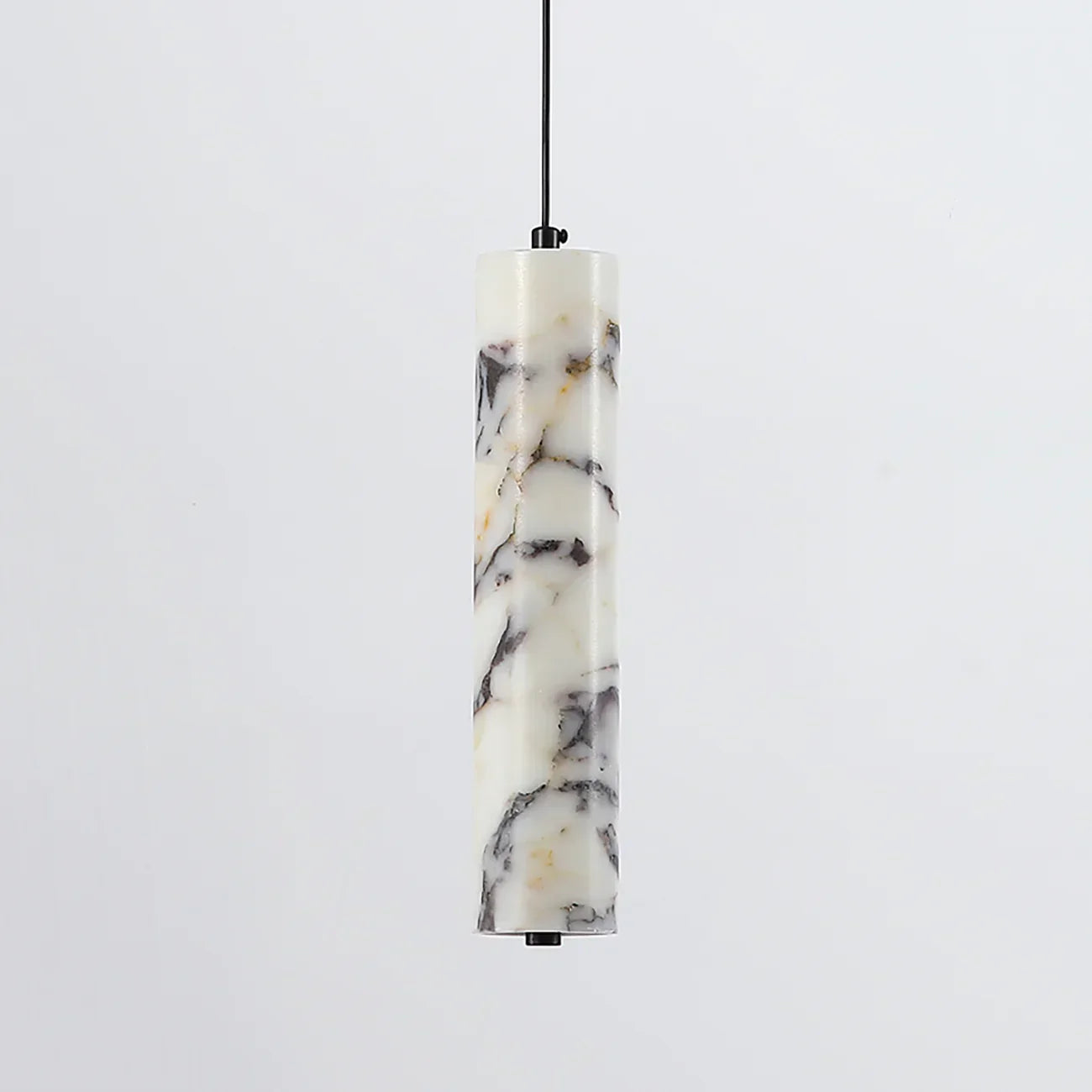 Baskorin – Black Stone Cylinder Pendant Lamp