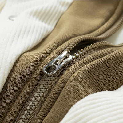 Corduroy herenjack met capuchon - Gevoerd
