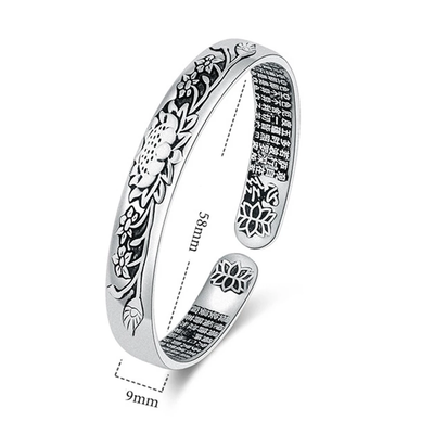SereniteitLotus – Zilveren Lotus Armband – Kracht & Harmonie