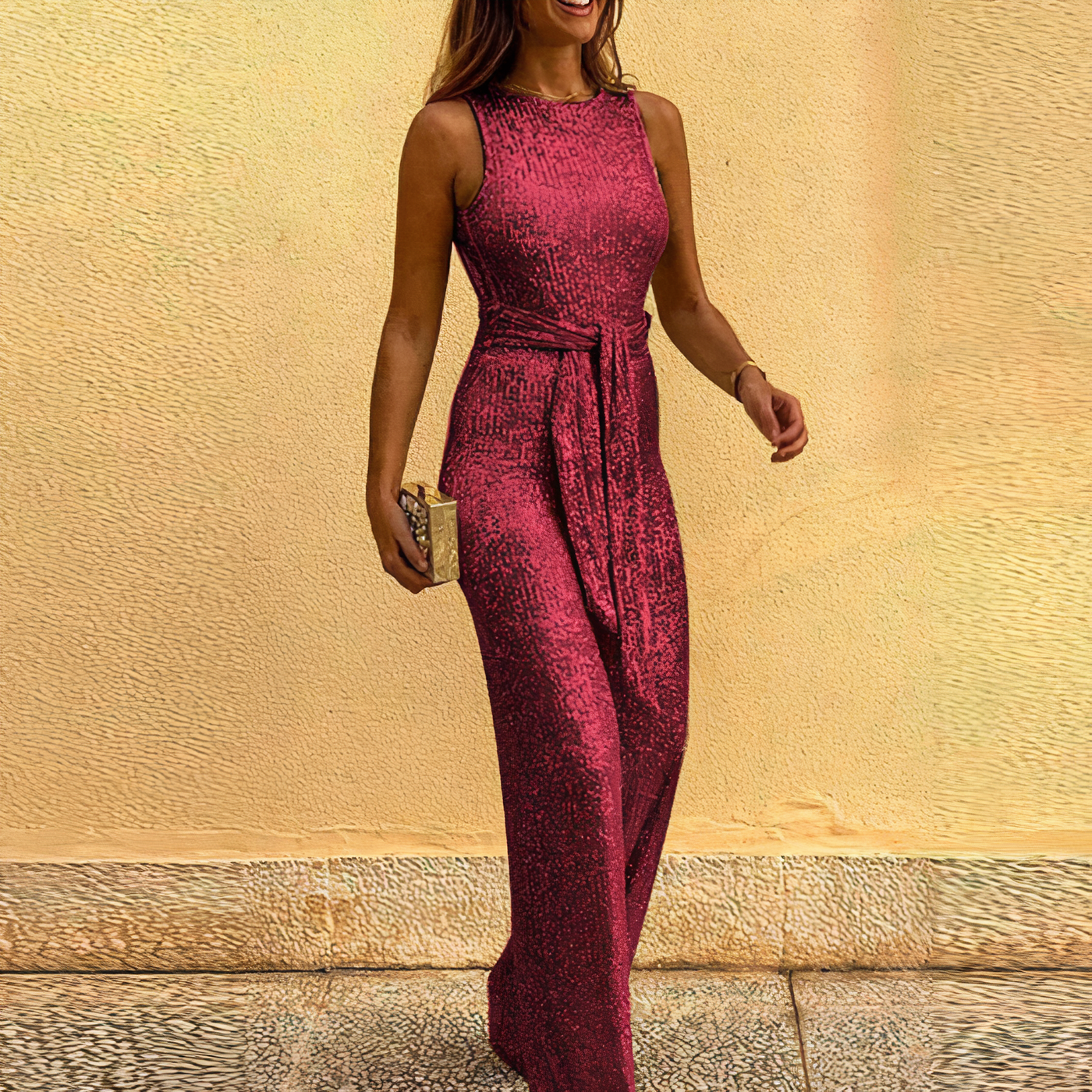 Carly - elegante lovertjes glitterjurk