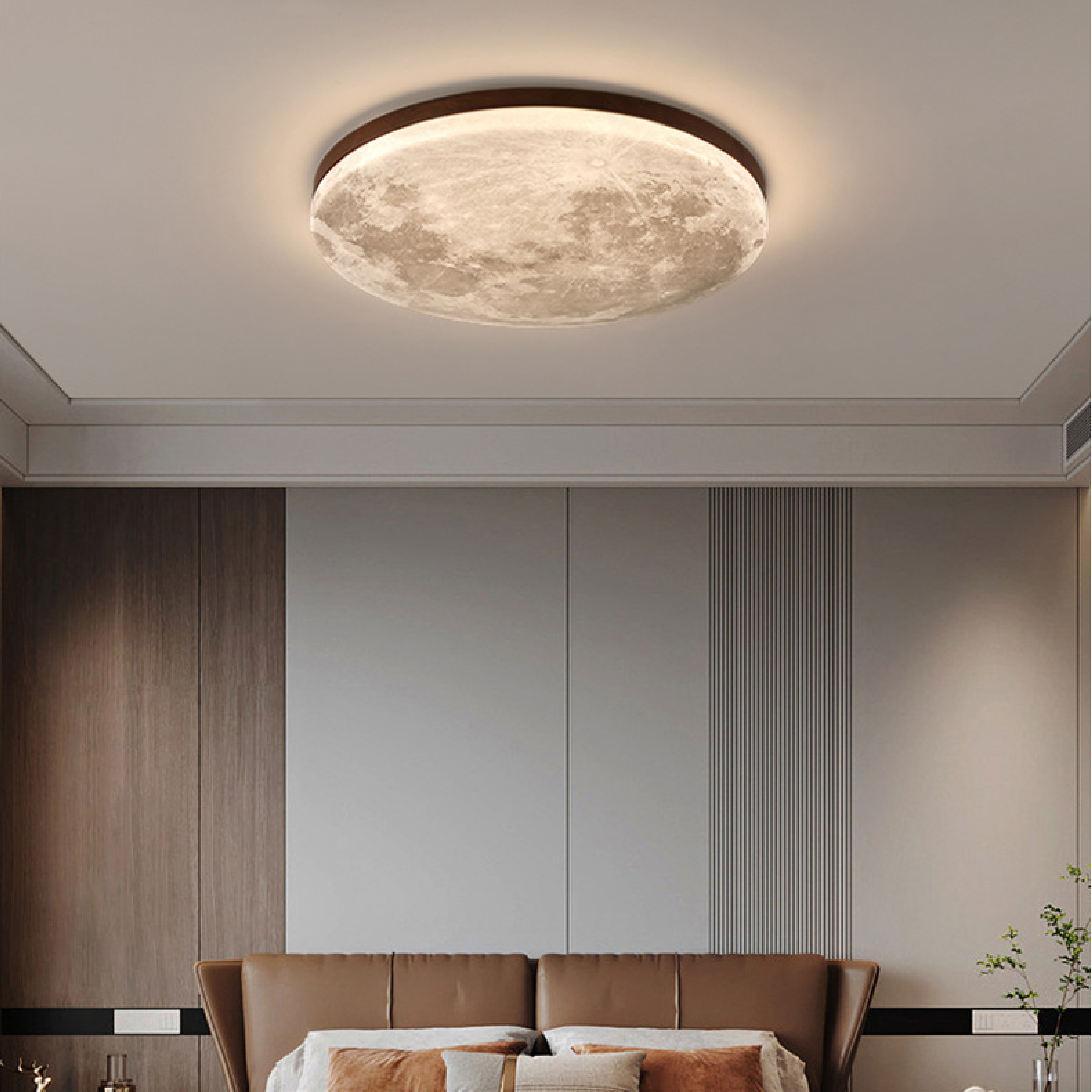 Sunlan - Modern Moon Ceiling Light