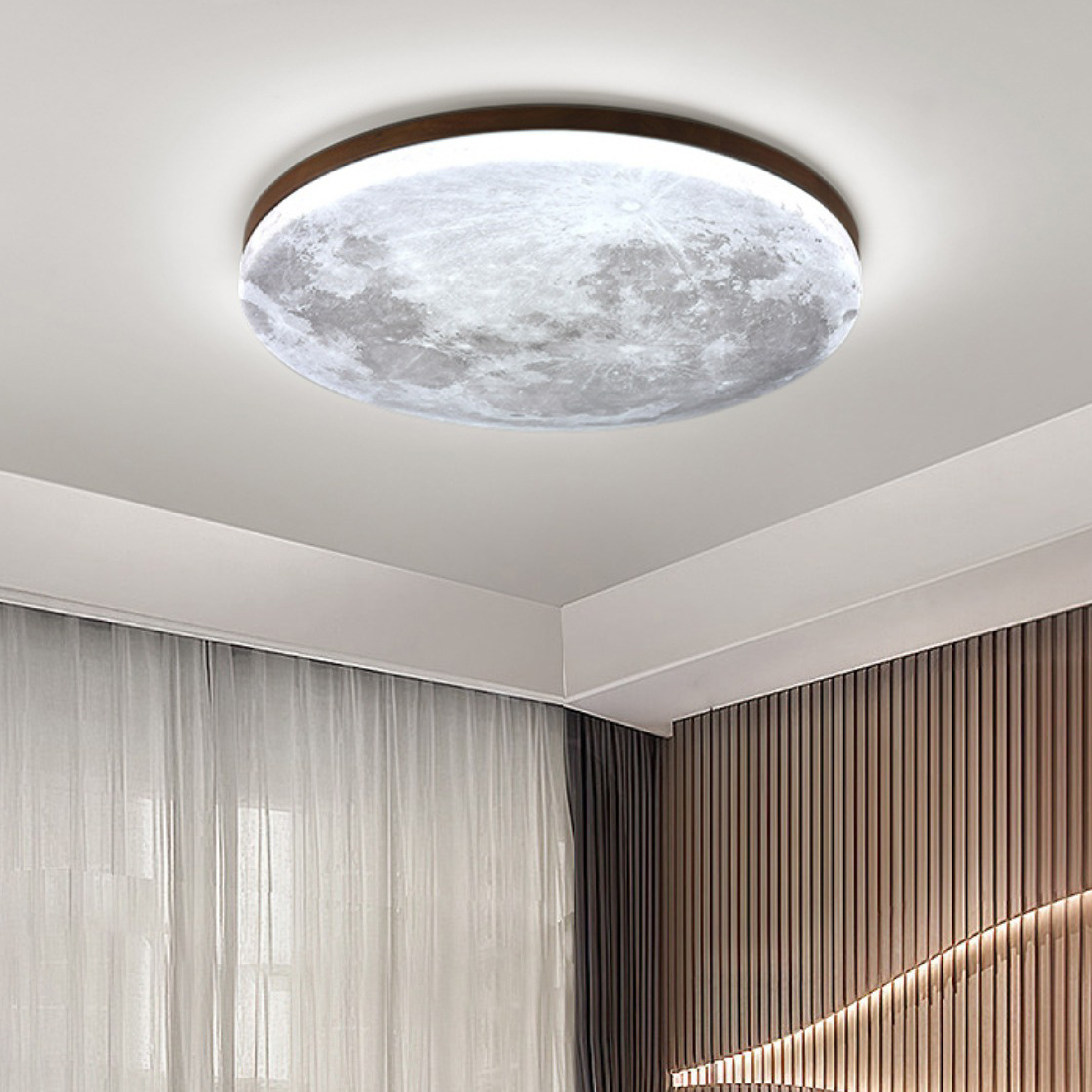 Sunlan - Modern Moon Ceiling Light