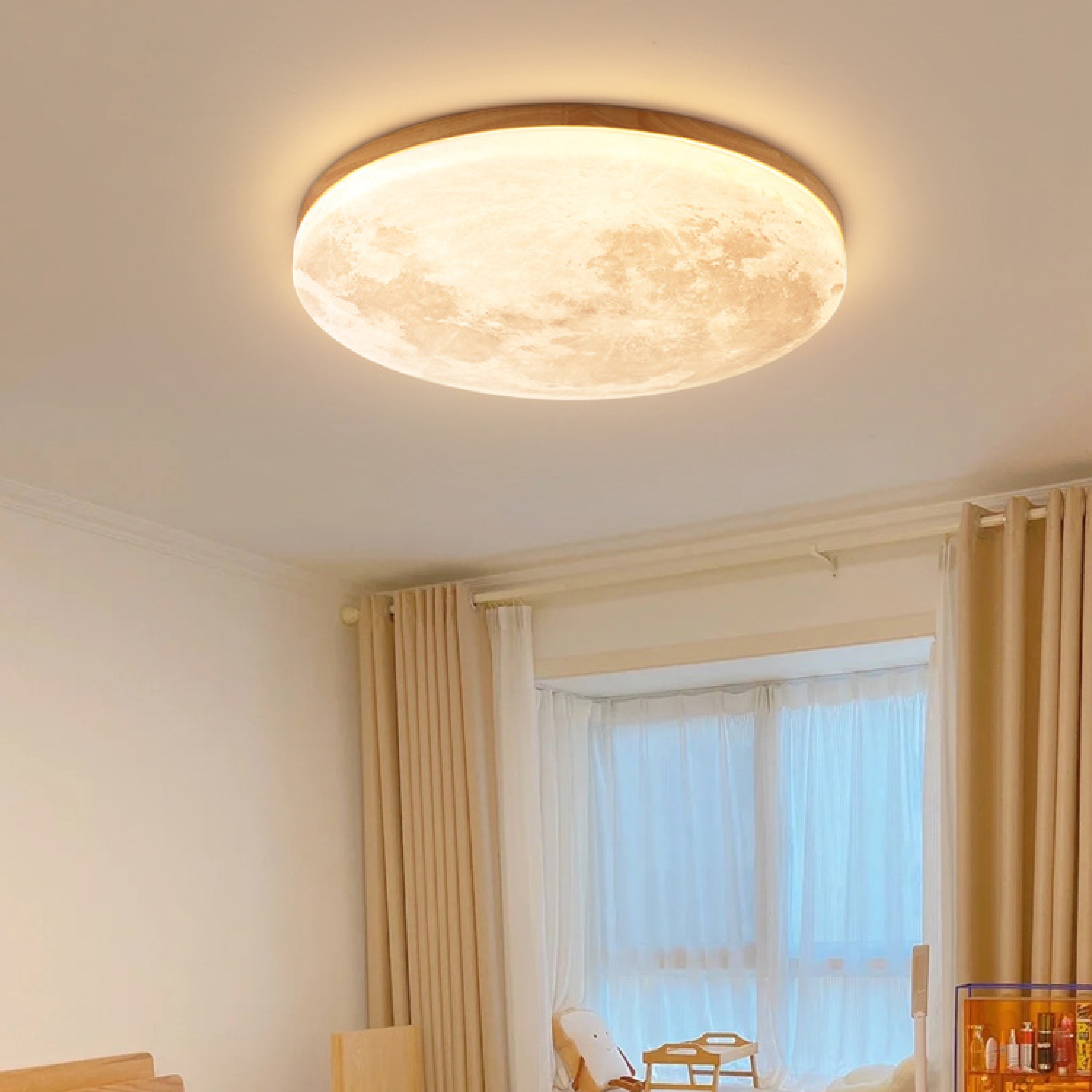 Sunlan - Modern Moon Ceiling Light