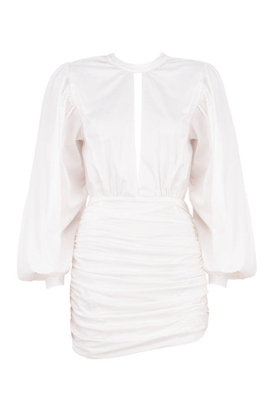 Maddison | Elegante Mini Jurk met Ballonmouwen