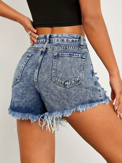 Madison | Cool Ripped Denim Shorts for Women 
