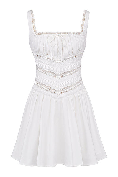 Margaux | Romantische Mini Jurk met Kantdetails voor Dames