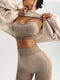 Maria | Seamless Sportset met High-Waist Legging & Crossback Sport BH – Tummy Control Fitness Set voor Dames