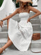 Marieke | Strapless Boho Maxi Jurk met Elegante Kantdetails