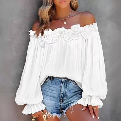 Marigold | Off-Shoulder Blouse with Ruffles 