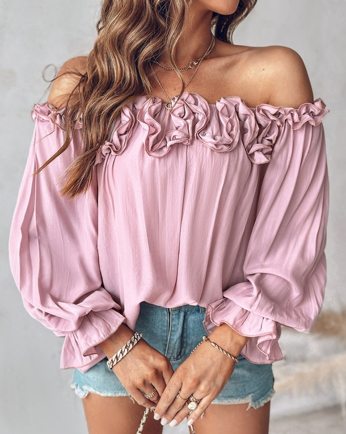 Marigold | Off-Shoulder Blouse with Ruffles 