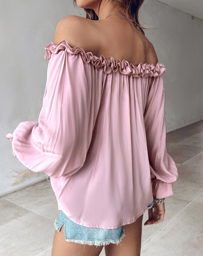 Marigold | Off-Shoulder Blouse with Ruffles 
