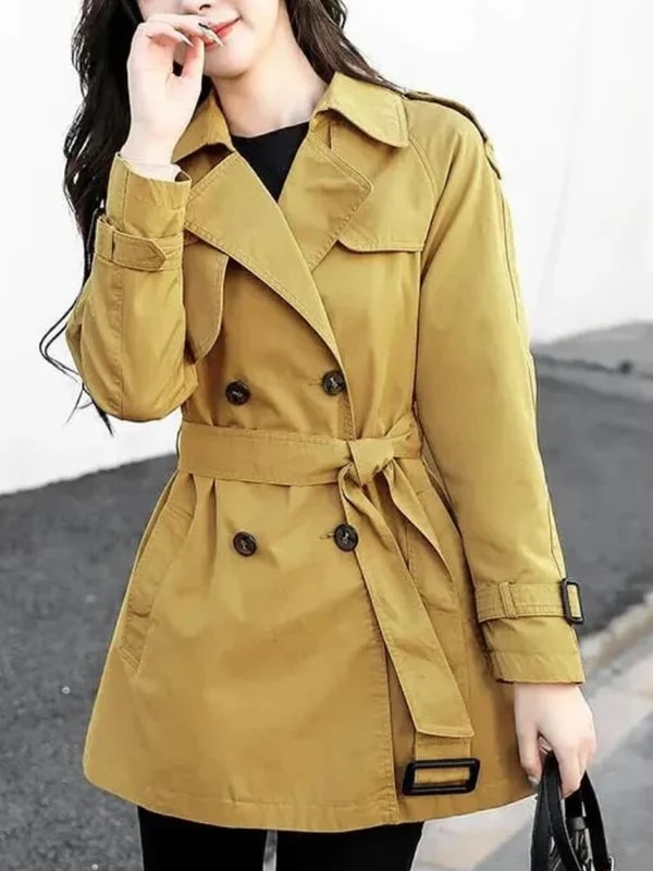 Marijn - Classic Short Trench Coat for Women