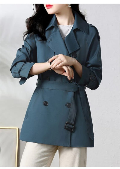Marijn - Classic Short Trench Coat for Women