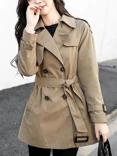Marijn - Classic Short Trench Coat for Women