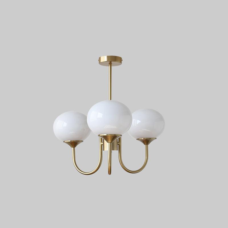 Piora - Pink Glass Bubble Chandelier