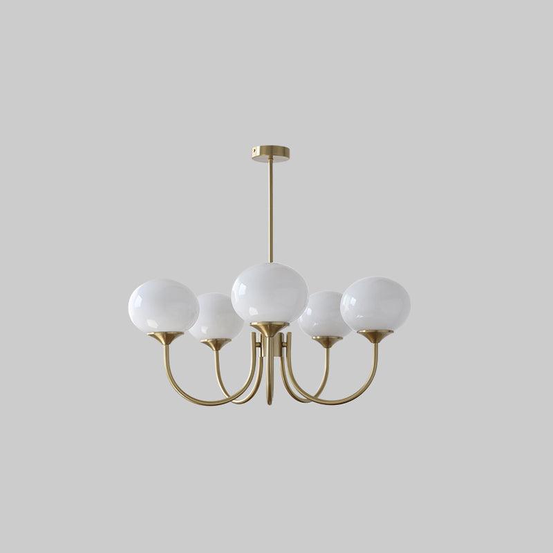 Piora - Pink Glass Bubble Chandelier