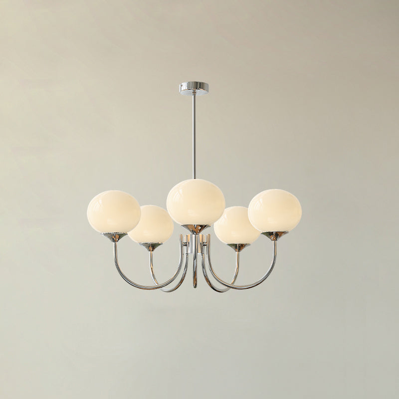 Piora - Pink Glass Bubble Chandelier
