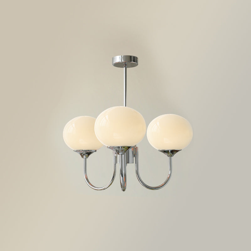 Piora - Pink Glass Bubble Chandelier