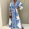 Emmy - casual bedrukte kimono jurk