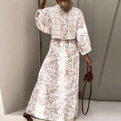 Emmy - casual bedrukte kimono jurk
