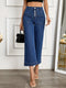 Maya | Stijlvolle Wide Leg Jeans met Knoopdetails voor Dames