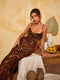 Nereida - Spaghetti Maxi Dress met luipaardprint