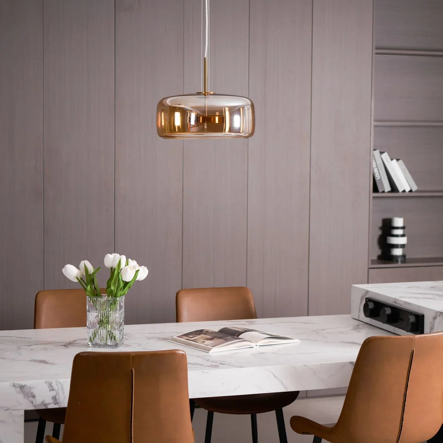 Ceyra – LED Pendant Light Dining Room Vintage Glass