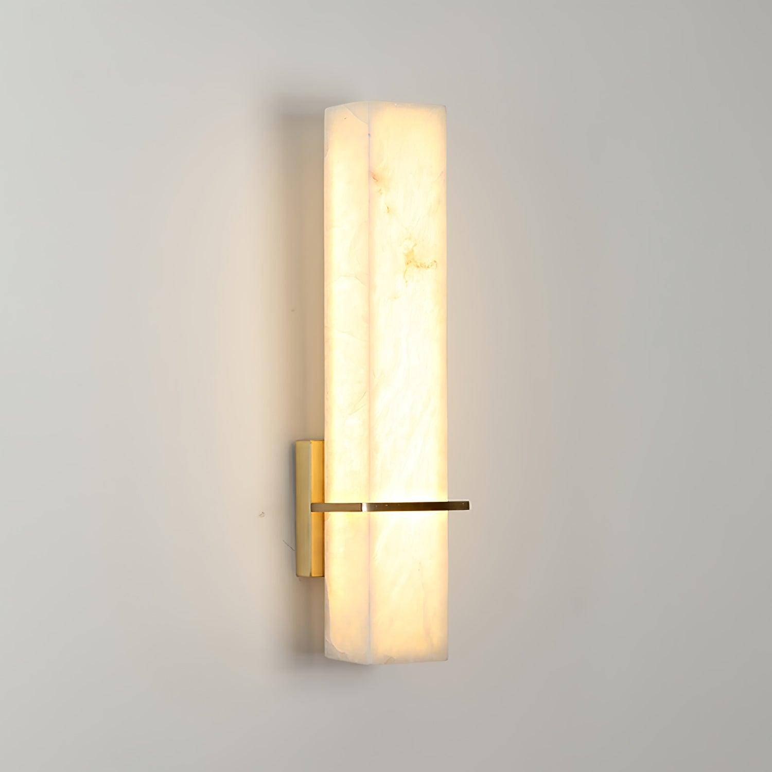 Almoran - Alabaster Brass LED Wall Lamp