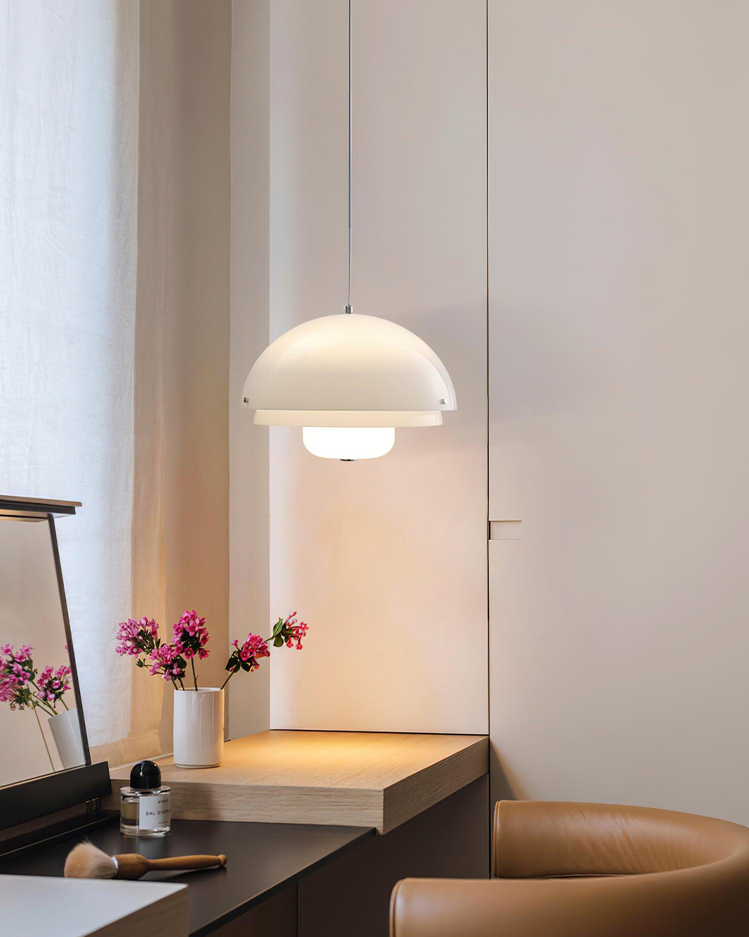 Cuthean – Milky White Glass Pendant Light