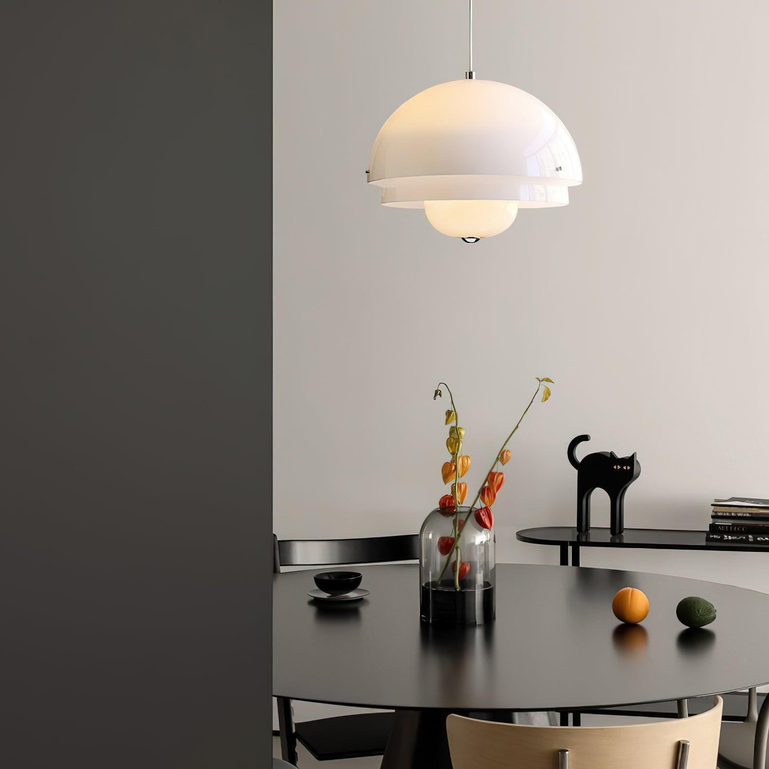 Cuthean – Milky White Glass Pendant Light