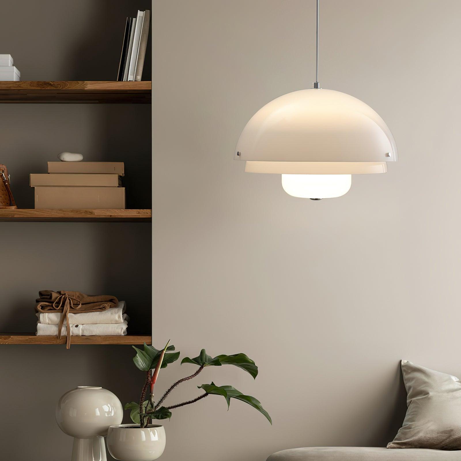 Cuthean – Milky White Glass Pendant Light