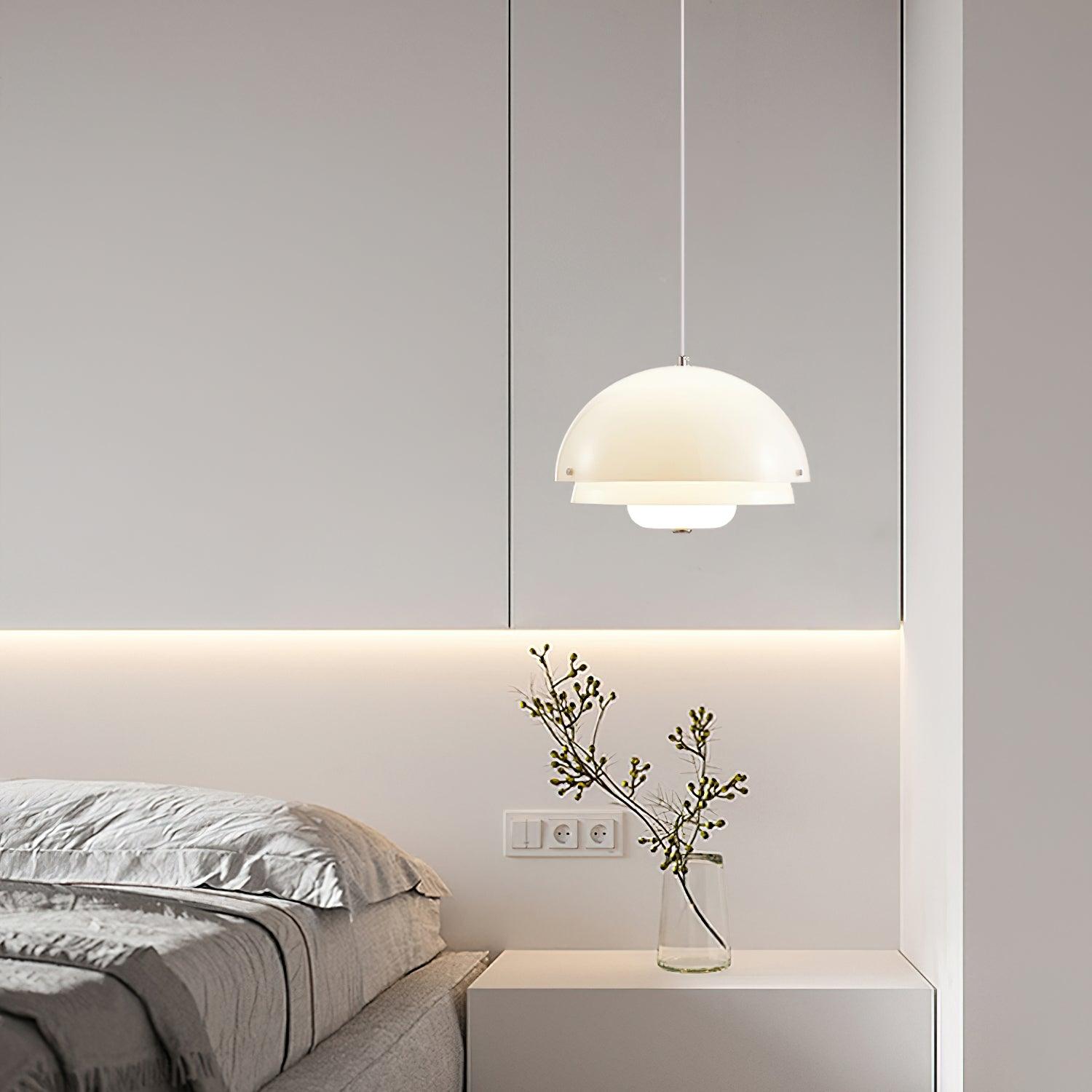 Cuthean – Milky White Glass Pendant Light