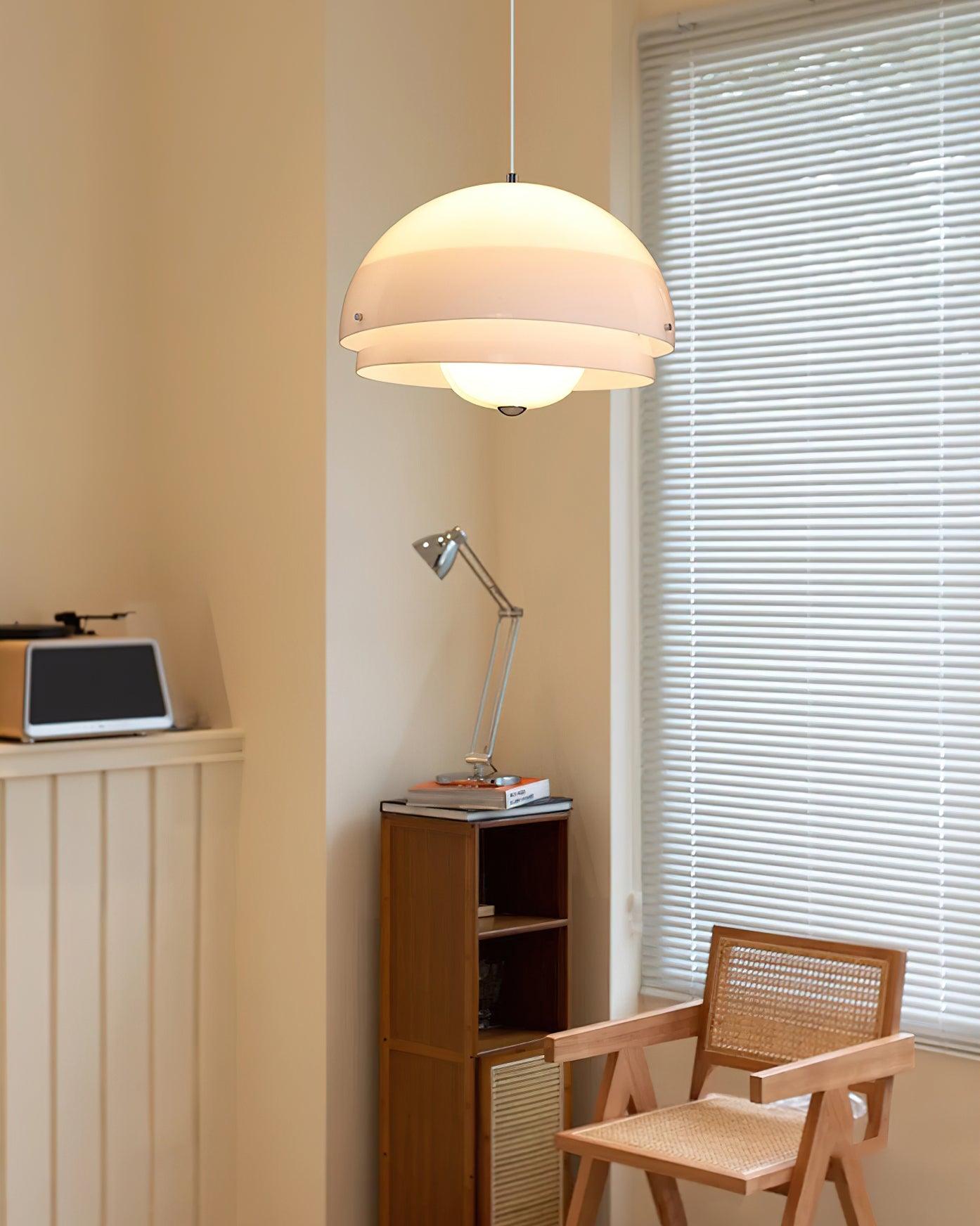 Cuthean – Milky White Glass Pendant Light