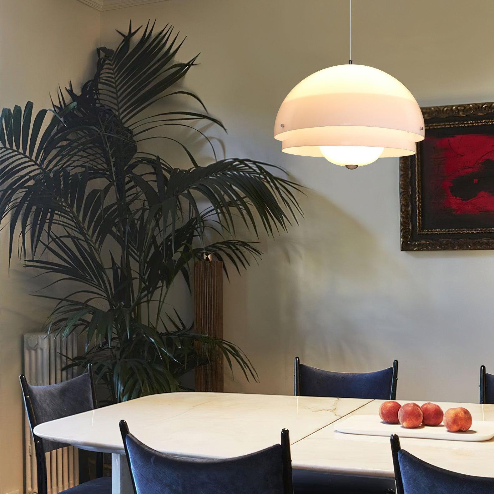 Cuthean – Milky White Glass Pendant Light