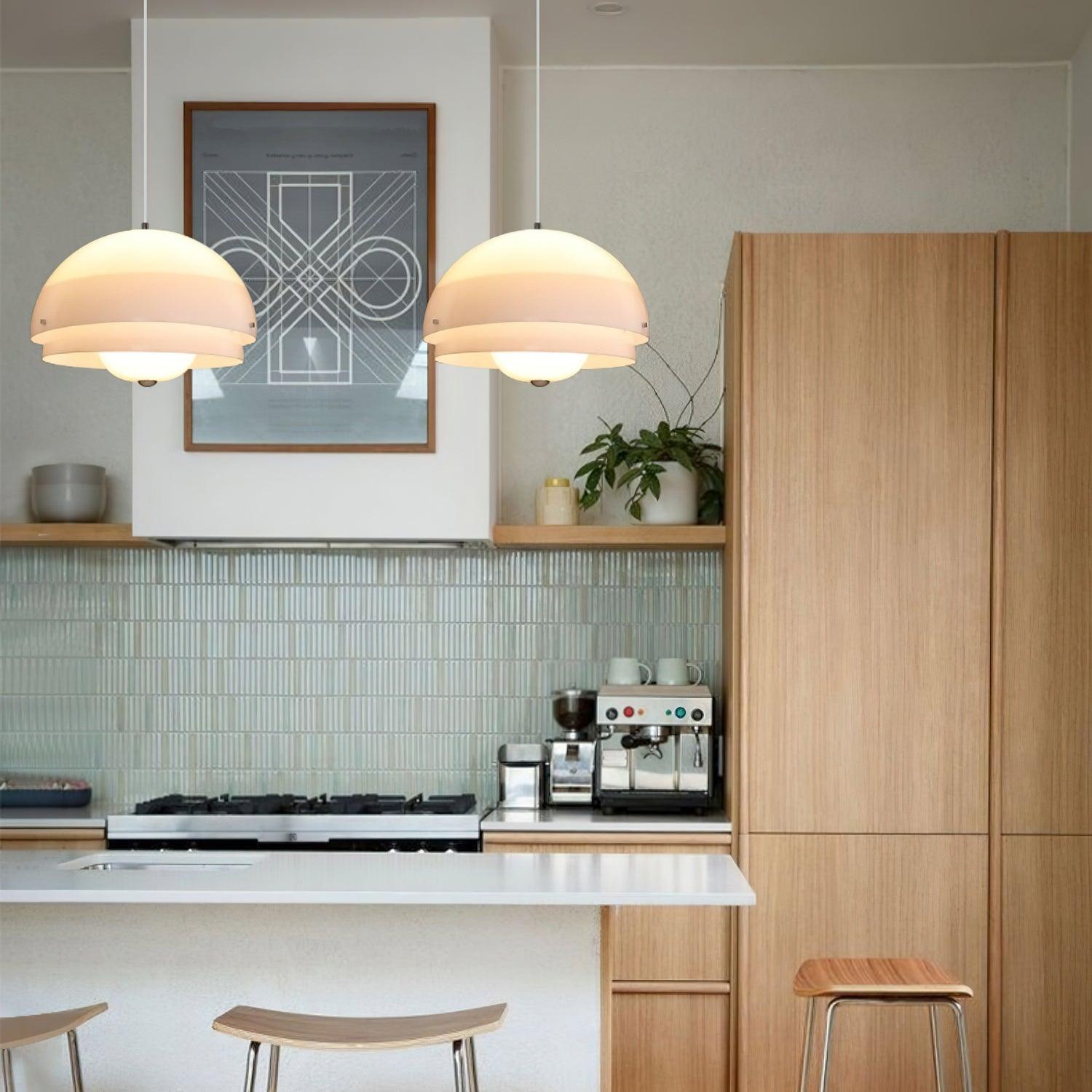 Cuthean – Milky White Glass Pendant Light
