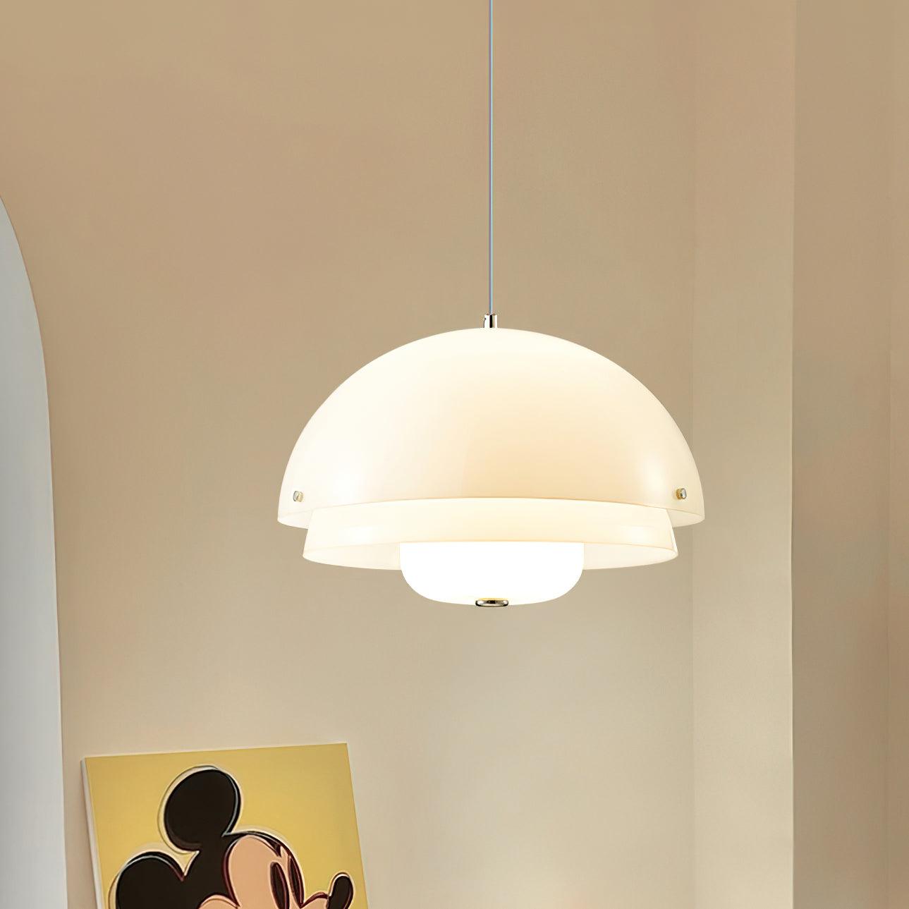Cuthean – Milky White Glass Pendant Light