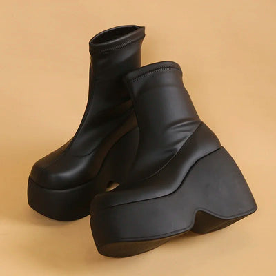 Milou - Elegante Platform Enkellaarzen