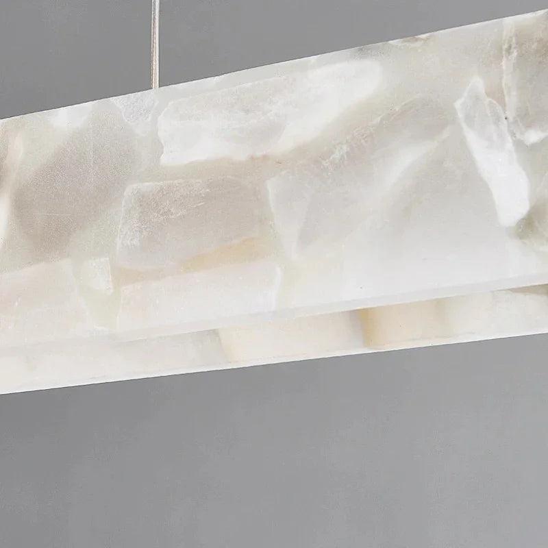 Celestia – Marble and Gold Pendant Light with Adjustable Height