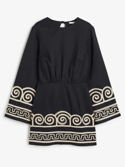 Braythe - Geborduurde Kaftan Jurk Voor Dames - Artistiek & Trendy