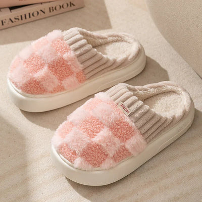 Everly - Cozy Plaid Slippers for Women