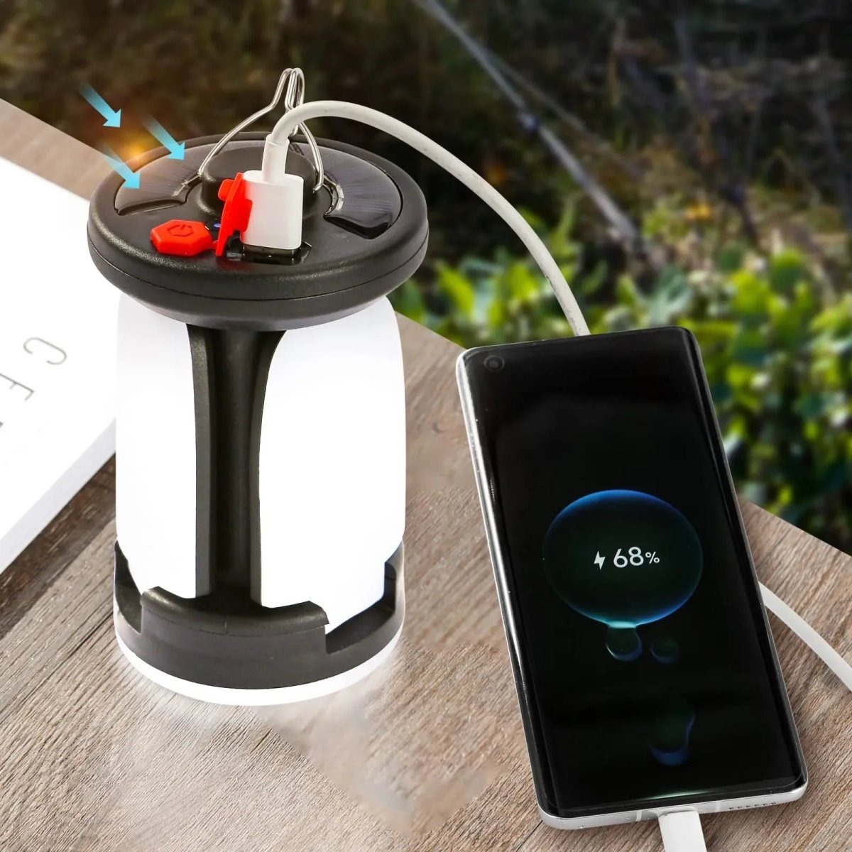 Solvix – Modern Cylindrical Solar LED Camping Lantern