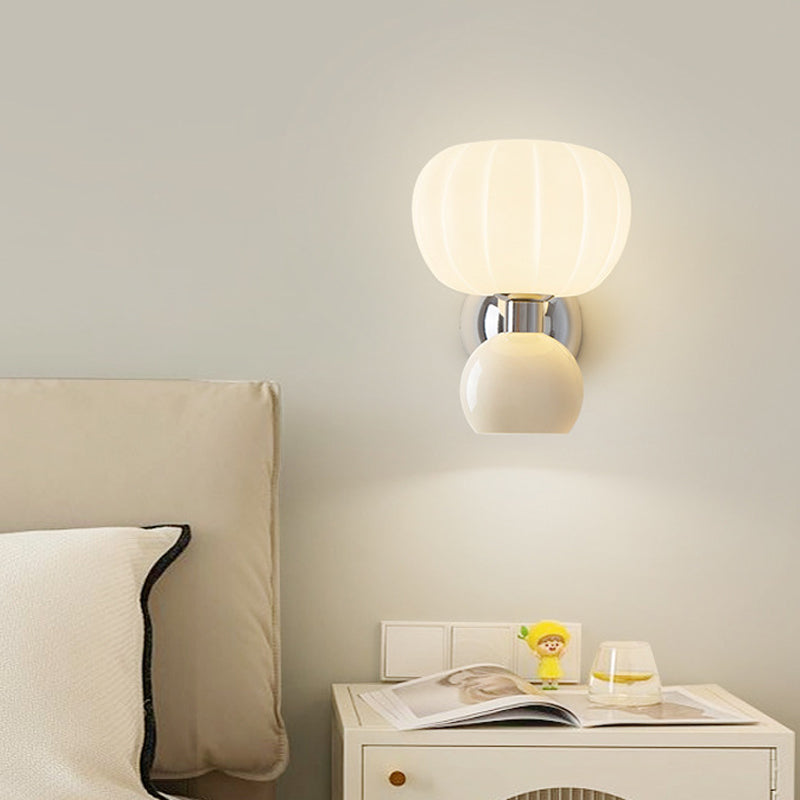 Melorien – Modern Glass Globe LED Wall Light 2 Light