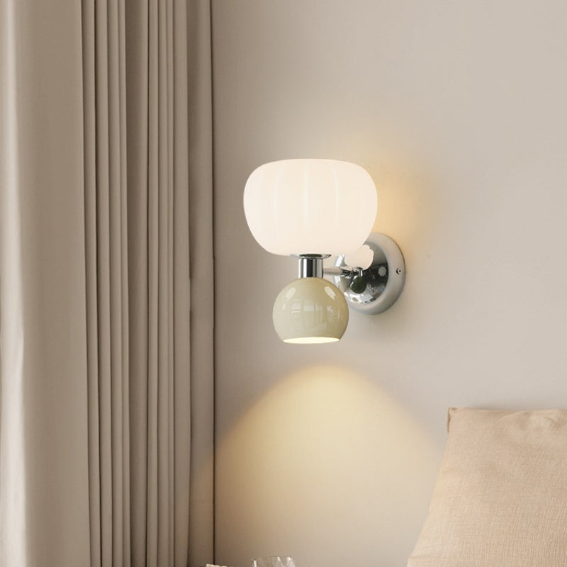 Melorien – Modern Glass Globe LED Wall Light 2 Light
