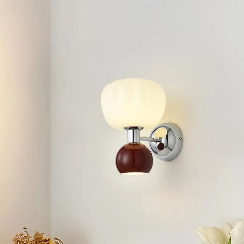 Melorien – Modern Glass Globe LED Wall Light 2 Light