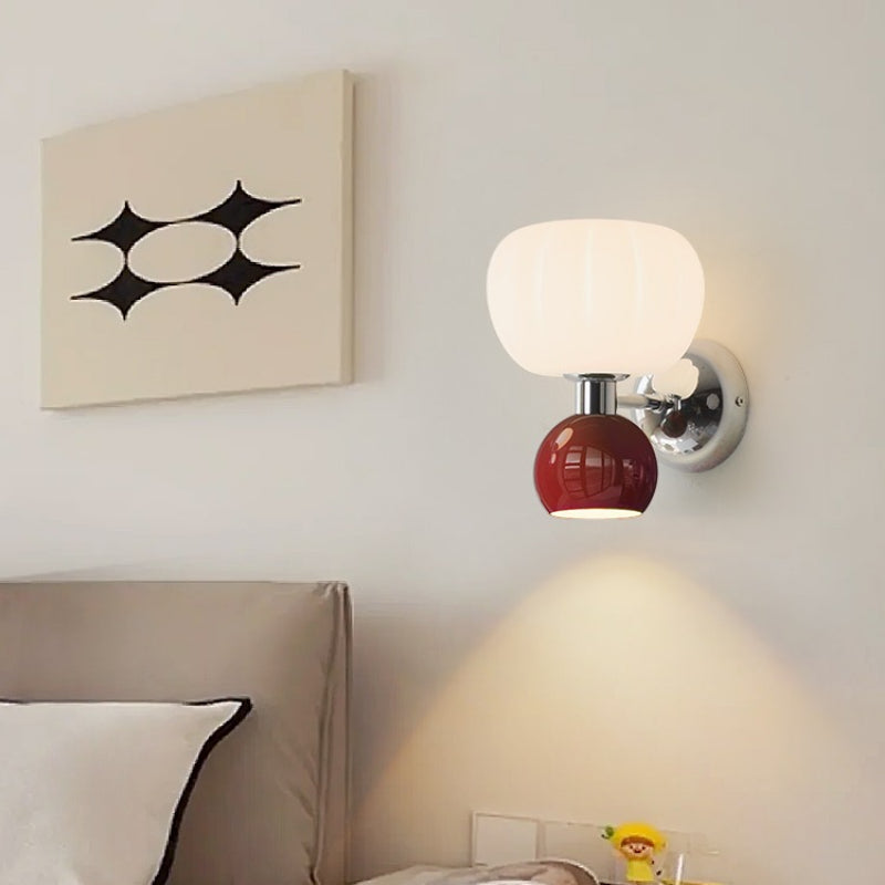 Melorien – Modern Glass Globe LED Wall Light 2 Light